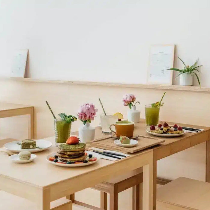 matcha tea tasting high tea