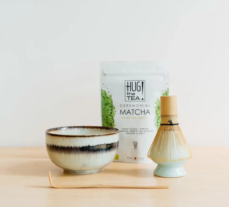 MATCHA SET REGULAR -  with sea green bowl (4 or 5 pcs)